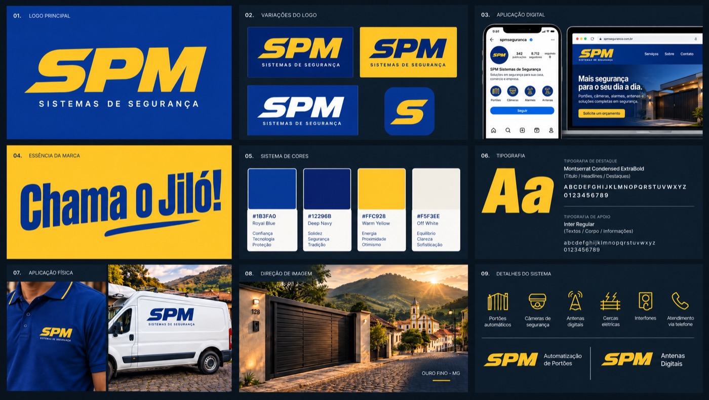 Marca nova da SPM Sistemas de Segurança